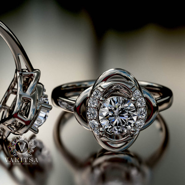 0.5ct Brilliant Cut Diamond Gold Engagement Ring - 03US12